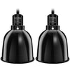 ReptiKing Reptile Light Fixture, 2-Pack 5.5'' Deep Dome for Reptile Light/Heat Lamp/UVB Light, Terrarium Light Dome