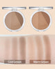 HOLIKA HOLIKA Tone Tuning Shading Contour Palette with Double Ended Contour Brush 01 Cool Grown - Contouring Pressed Powder Korean Cosmetics with Optimal Ratio 3 Colors for Flawless, Long-Lasting Makeup