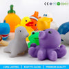 15 PCS Ocean Animals Rubber Bath Toy Water Squirters with Floating Bathtub Squeeze and Play Soft Sea Creatures anf Fishing Net for Baby, Toddlers and Kids