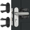 BiSiViO Child Proof Door Lever Lock, 2 Pack Door locks for kids safety, Door knob child proof, Baby proofing, 3M Adhesive, Door handle child proof, Baby Safety Locks for Toddlers