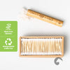 Bamboo Cotton Swabs 500 Count | Biodegradable & Organic Wooden Cotton Buds | Double Tipped Ear Sticks | 100% Eco-Friendly & Natural | Perfect for Ear Wax Removal, Arts & Crafts, Removing Dust & Dirt