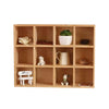 Bernese 12-Slot Rustic Wood Floating Shelves,Rustic Wood Wall Shelves - Small Item Display Unit - Memorabilia Holder