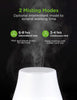 InnoGear Essential Oil Diffuser, Upgraded Diffusers for Essential Oils Aromatherapy Diffuser Cool Mist Humidifier with 7 Colors LED Lights 2 Mist Mode Waterless Auto Off for Home Office Room, White