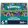 Kleenex Expressions Disposable Paper Hand Towels, 6 Boxes, 60 Towels per Box (360 Total Hand Towels), Packaging May Vary