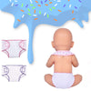 DC-BEAUTIFUL 4 Pcs Doll Diapers Doll Underwear and 2 Pcs Doll Bibs for 14-18 Inch Baby Dolls, Suitable for Infant Baby Doll Girls Boys