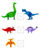 MAGNA-TILES Dinos 5-Piece Magnetic Construction Set, The ORIGINAL Magnetic Building Brand