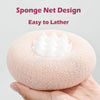 2 Pack Bath Body Brush,Exfoliating Body Scrubber,Bath Sponge Brush to Scrub The Body and Enjoy The Shower(Pink&Blue)