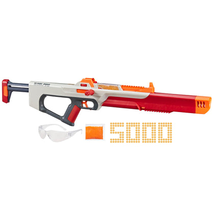 Nerf Pro Gelfire Ghost Bolt Action Blaster, Removable Boost Barrel, 5000 Gel Rounds, 100 Round Integrated Hopper, Eyewear, Ages 14 & Up