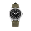 PRAESIDUS A-11 Spec 2 Original Canvas Men's 40 mm Military Ameriquartz Watch in Black Dial and Green Canvas Strap