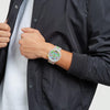 Swatch Unisex Casual Clear Bio-Sourced Quartz Watch Dragon in Cloud