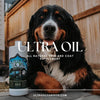 Ultra Oil Skin and Coat Supplement for Dogs and Cats with Hemp Seed Oil, Flaxseed Oil, Grape Seed Oil, Fish Oil for Relief from Dry Itchy Skin, Dull Coat, Hot Spots, Dandruff, and Allergies 32 Ounce