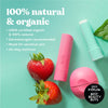 eos 100% Natural & Organic Lip Balm- Strawberry Sorbet, All-Day Moisture, Dermatologist Recommended for Sensitive Skin, Lip Care Products, 0.25 oz