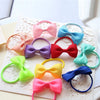 Baby Hair Ties with Bows for Toddler - 2 Inch Elastic Ponytail Holders Small Hair Ties For Baby Girls Infants Hair Accessories 40 Pieces