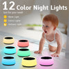 ColorsNoise Sound Machine and White Noise Machine with 30 Soothing Sounds with 12 Colors Baby Night Light with Memory Function (T-Black)