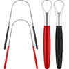 4 Pieces Tongue Scrapers, Reduce Bad Breath Cleaning Tongue Brushes Stainless Steel Oral Tongue Brushes Beauty Tools