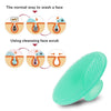 Face Scrubber,2 Pack Soft Silicone Scrubbies Facial Cleansing Pad Face Exfoliator Face Scrub Face Brush Silicone Scrubby for Massage Pore Cleansing Blackhead Removing Exfoliating,Cool Gift for Girl