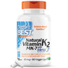 Doctor's Best Natural Vitamin K2 Mk-7 Capsule , Supports Bone Health & Soft Tissue Elasticity, 180 Ct