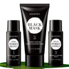 silksence blackhead mask set - black mask blackhead remover mask with removing lotion and moisturizing essence(140g)