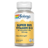 SOLARAY Super Bio Vitamin D3 in Coconut Oil - D3 Vitamin 5000 IU - Bone Health and Immune Support Supplement - Lab Verified, Made Wtihout Soy, 60-Day Guarantee - 120 Softgels, 120 Servings