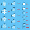 GonLei 180 PCS Christmas White Snowflake Window Clings Winter Xmas Holiday Snowflake Decoration Fairyland Frozen Party Decoration Window Stickers Snowflake New Year Supplies