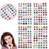 240 Piece Sticker Earrings 3D Gems Sticker Girls Sticker Earrings Self-Adhesive Glitter Craft Crystal Stickers