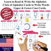 Think2Master Premium 186 Laminated Alphabet, Sight Words & Phonics Flash Cards for Pre K & Kindergarten. (Bonus: 2 Dry Erase Markers, 5 Rings). Learn to Read, Write, Count, Add & Subtract Numbers.