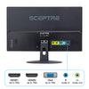 Sceptre 24-inch Professional Thin 1080p LED Monitor 99% sRGB 2x HDMI VGA Build-in Speakers, Machine Black (E248W-19203R Series)