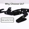 Trgowaul Thin Velvet Hangers Clips, Strong Finger Clips Perfect for Pants (20pc, Black)