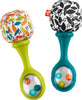 Fisher-Price Baby Newborn Toys Rattle Ân Rock Maracas Set of 2 Soft Musical Instruments for Babies 3+ Months, Neutral Colors (Amazon Exclusive)