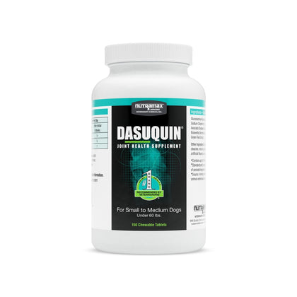 Nutramax Dasuquin Joint Health Supplement for Small to Medium Dogs - With Glucosamine, Chondroitin, ASU, Boswellia Serrata Extract, Green Tea Extract, 150 Chewable Tablets