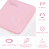 Mask Storage Case Portable Mask Case Masks Organizer for Recyclable, Dust Mask Storage Box for Pollution Prevention 1 Pack (Pink)