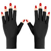 Pimoys UV Gloves for Gel Manicures UPF50+ Fingerless UV Light Gloves for Gel Nails,UV Nails Gloves Manicure Gloves UV Protection Gloves