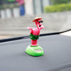 YGMONER Flapping Wings Flamingo Solar Powered Hawaii Style Shaking Ornaments Car Dashboard Dancer Bobble Head (Flamingo A)