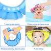 EWIN(R) 4pcs Soft Adjustable Baby Kids Children Shampoo Bath Bathing Shower Cap Hat Wash Hair Shield Hat