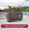 SportPet Designs Large Pop Open Kennel, Portable Cat Cage Kennel, Waterproof Pet bed, Carrier Collection