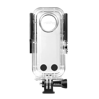 PULUZ 30m/98ft Dive Case for Insta360 X3 Underwater Waterproof Housing Cover Protective PC Shell Photography Housings with Bracket Camera Accessories