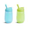 Munchkin® Simple Clean Toddler Sippy Cup with Easy Clean Straw, 10 Ounce, 2 Pack, Blue/Green