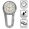 NICERIO Clip-on Fob Watch,Night Light Alloy Watch Ideal for Doctors Nurses Rock Climbing Mountaineering (White)