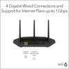 NETGEAR 4-Stream WiFi 6 Router (R6700AX) - AX1800 Wireless Speed (Up to 1.8 Gbps) | Coverage up to 1,500 sq. ft., 20 devices