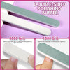 FANDAMEI Nail Files and Buffers, 20PCS Professional Manicure Tools Kit. Rectangular Nail Buffer Block & 100/180 Grit Nail File, 7 Way Nail File & Nail Polishing Buffer. Nail Care Tool