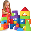 Large Building Foam Blocks for Toddlers - Giant Jumbo Big Building Blocks - Variety Shapes and Colors - Waterproof, Washable, Stackable, Non-Toxic Construction Daycare Preschool Toys