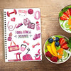 Food Nutrition Fitness Journal Weight Loss Wellness Workout Calorie Counter Log Diary Notebook Planner Diet Meal Exercise Training Health Tracker 6.1