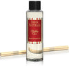 Urban Naturals Holiday Cheer Reed Diffuser Refill Oil | Cranberry, Cinnamon, Evergreen, Cedar & Smokey Wood | Made with Essential Oils | Includes a Free Set of Reed Sticks! 4 oz Made in The USA