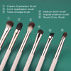 Eye Makeup Brush Set, 6 Pcs Professional Blending Eyeshadow Makeup Brushes for Concealer Eyebrows Eyeliner, Soft Hairs & Wood Handle