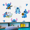 AOLIGL Lilo and Stitch Wall Stickers Disney Cartoon Wall Decals DIY Peel and Stick Vinyl Wall Decor for Kid Girls Boys Bedroom Living Room House Fun (Size: 17.8×23.7 inch)