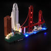 lightailing light set for (architecture san francisco) building blocks model - led light kit compatible with lego 21043(not included the model)