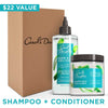 Carol's Daughter Wash Day Delight Sulfate Free Clarifying Shampoo and Deep Conditioner Gift Set with Aloe and Micellar - Best for Curly, Natural, and Textured Hair - Detangle and Moisturize