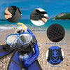 Kids Snorkeling Set with Fins Anti Leak Snorkeling Gear for Kids with Adjustable Flippers, Youth Junior Full Dry Snorkel Set Swimming Goggles with Nose Cover Diving Mask Scuba with Bag, 5-14 Yrs