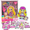 Love, Diana Outfit Mashups Wooden Dress Up Doll by Horizon Group USA, Love Diana Dress Up Kit, Includes 30+ Reusable Magnetic Pieces, Love Diana Wood Doll, Doll Stand & More