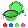 collapsible pet bowl- large size (1000ml) |portable water bowl|foldable silicone bowl | lightweight and travel friendly for hiking, walking & camping (green)